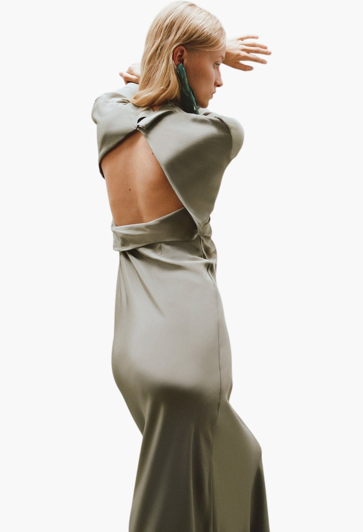 Rousseau Open Back Gown - GLAM MODA