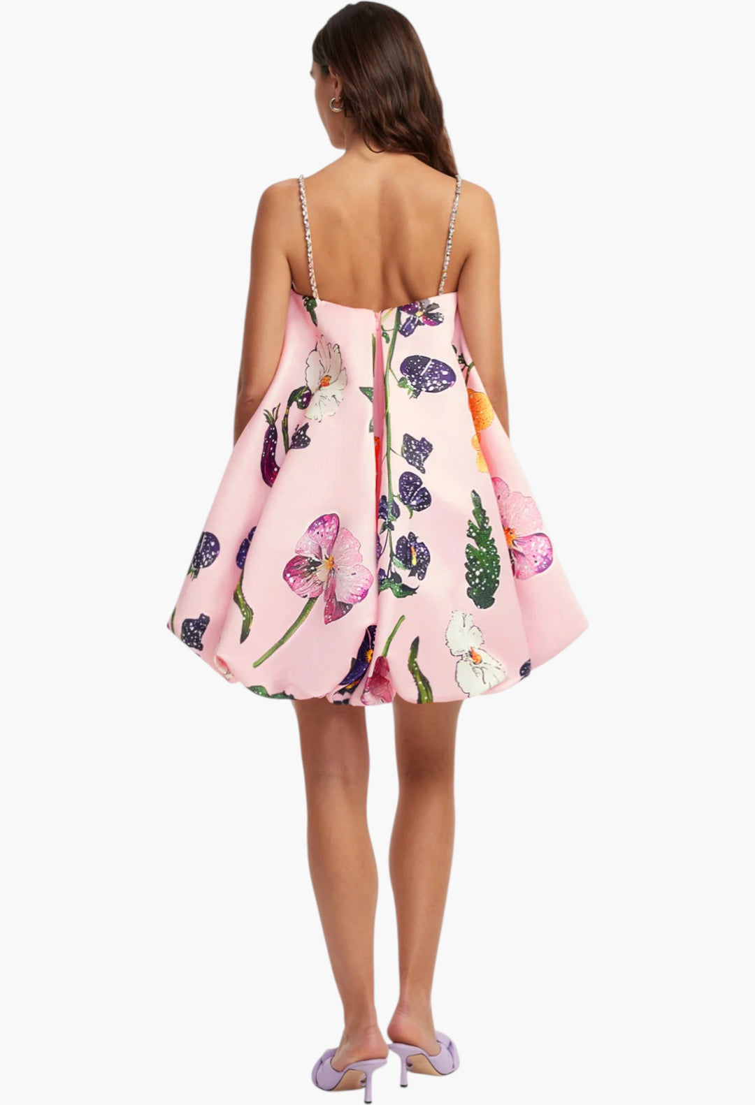 Embellished Puff Mini Dress - GLAM MODA