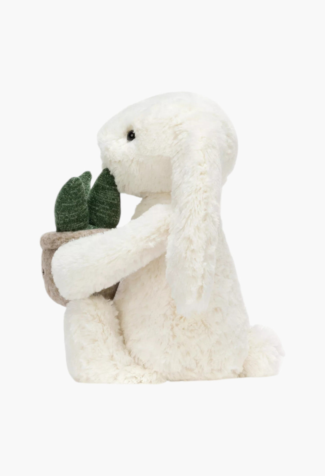 Cream Bunny With Plant Soft Toy 31cm - GLAM MODA