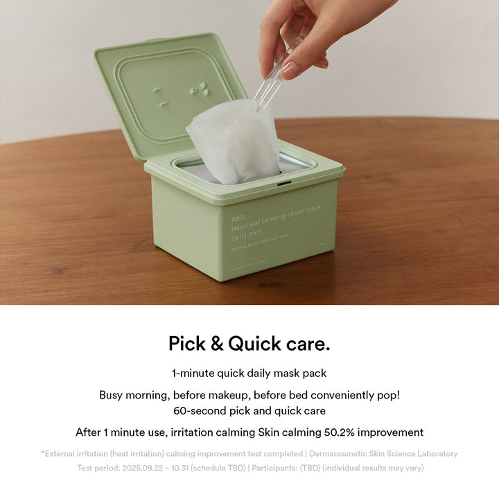Heartleaf Calming Sheet Mask Daily Pick