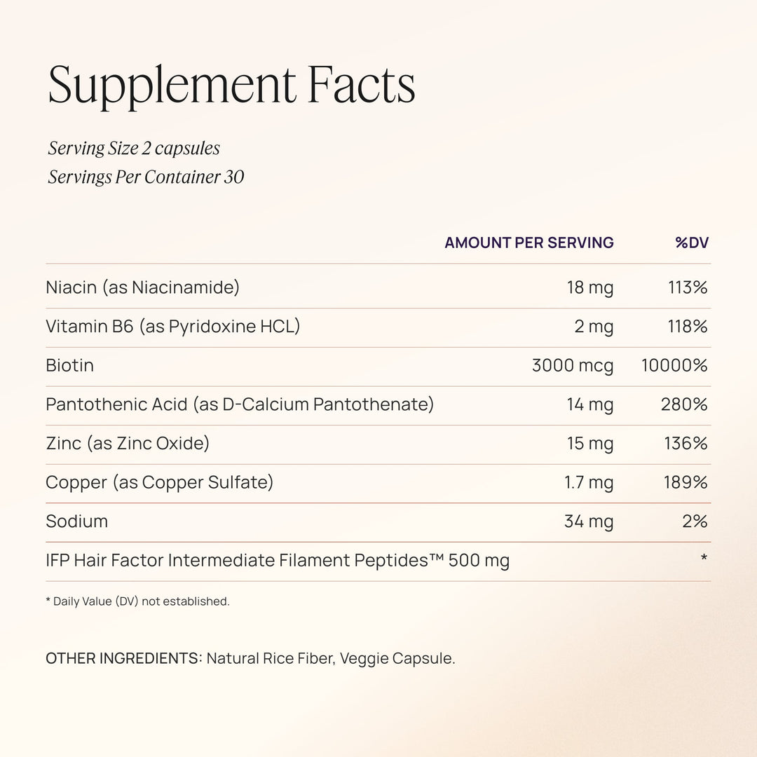 Hair Growth Peptides Capsules - GLAM MODA