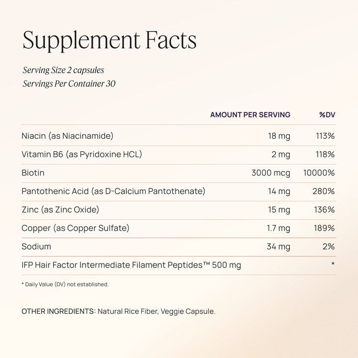 Hair Growth Peptides Capsules - GLAM MODA