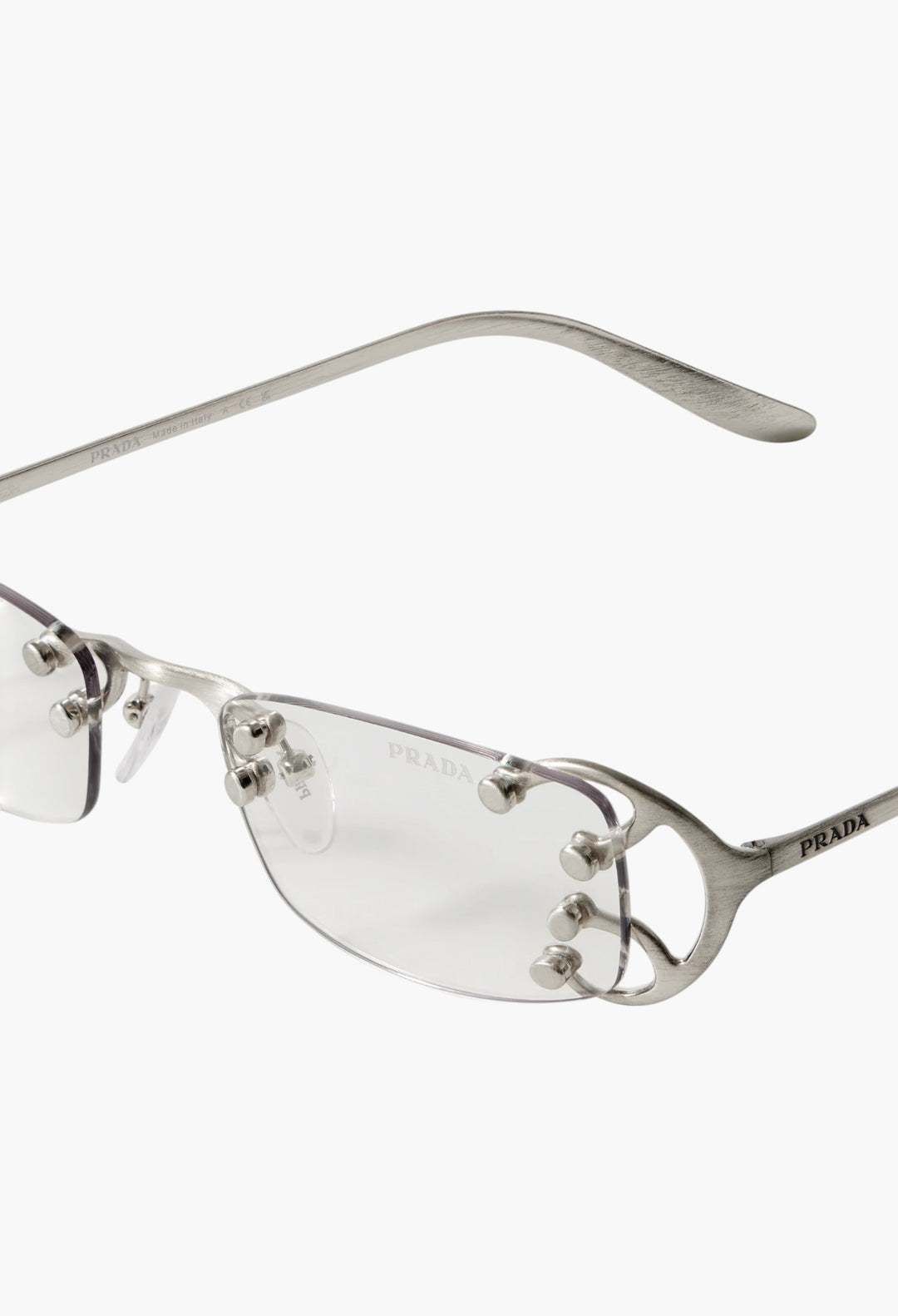 Square-Frame Silver-Tone Optical Glasses - GLAM MODA