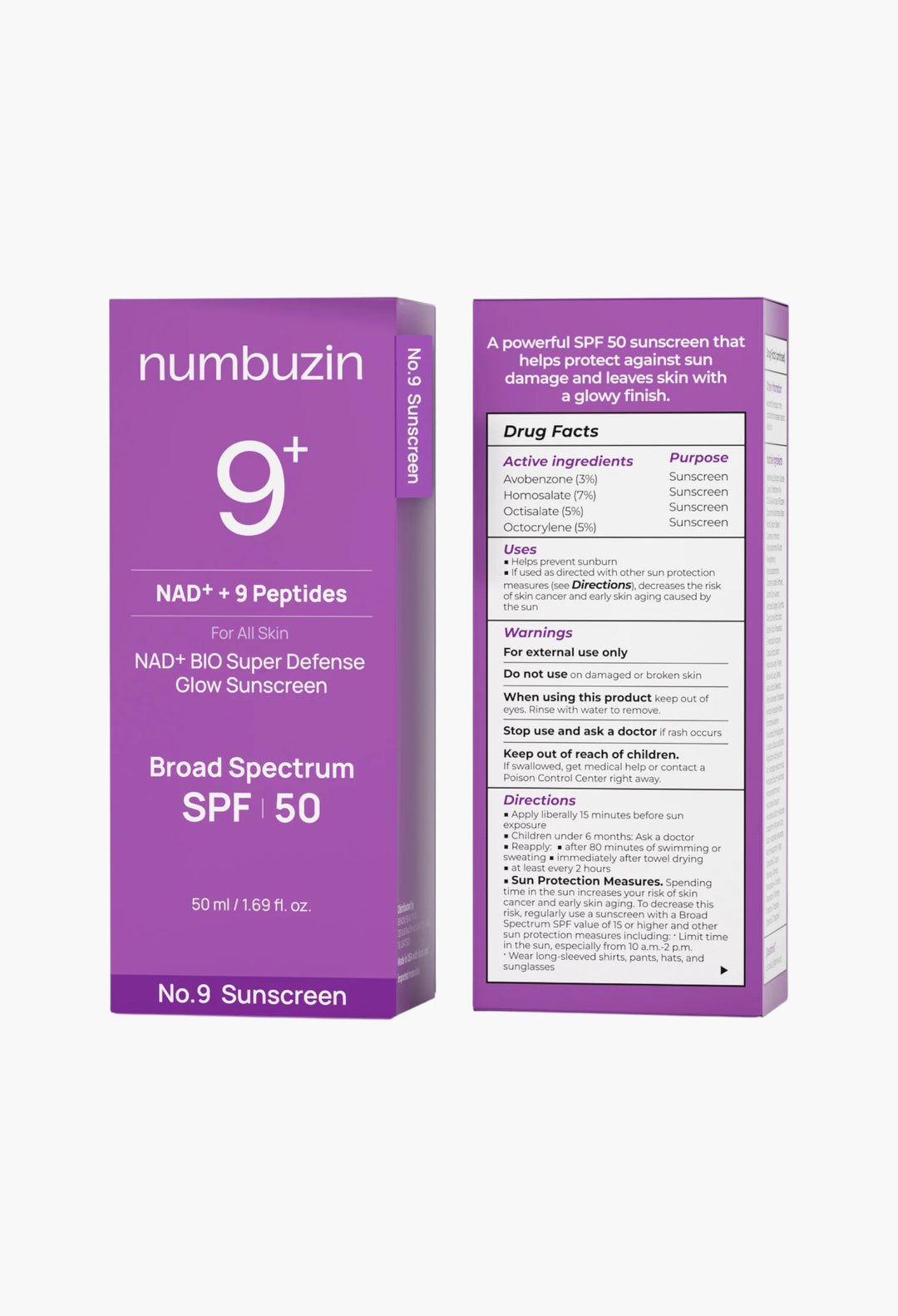No.9 NAD+ BIO Super Defense Glow Sunscreen - GLAM MODA