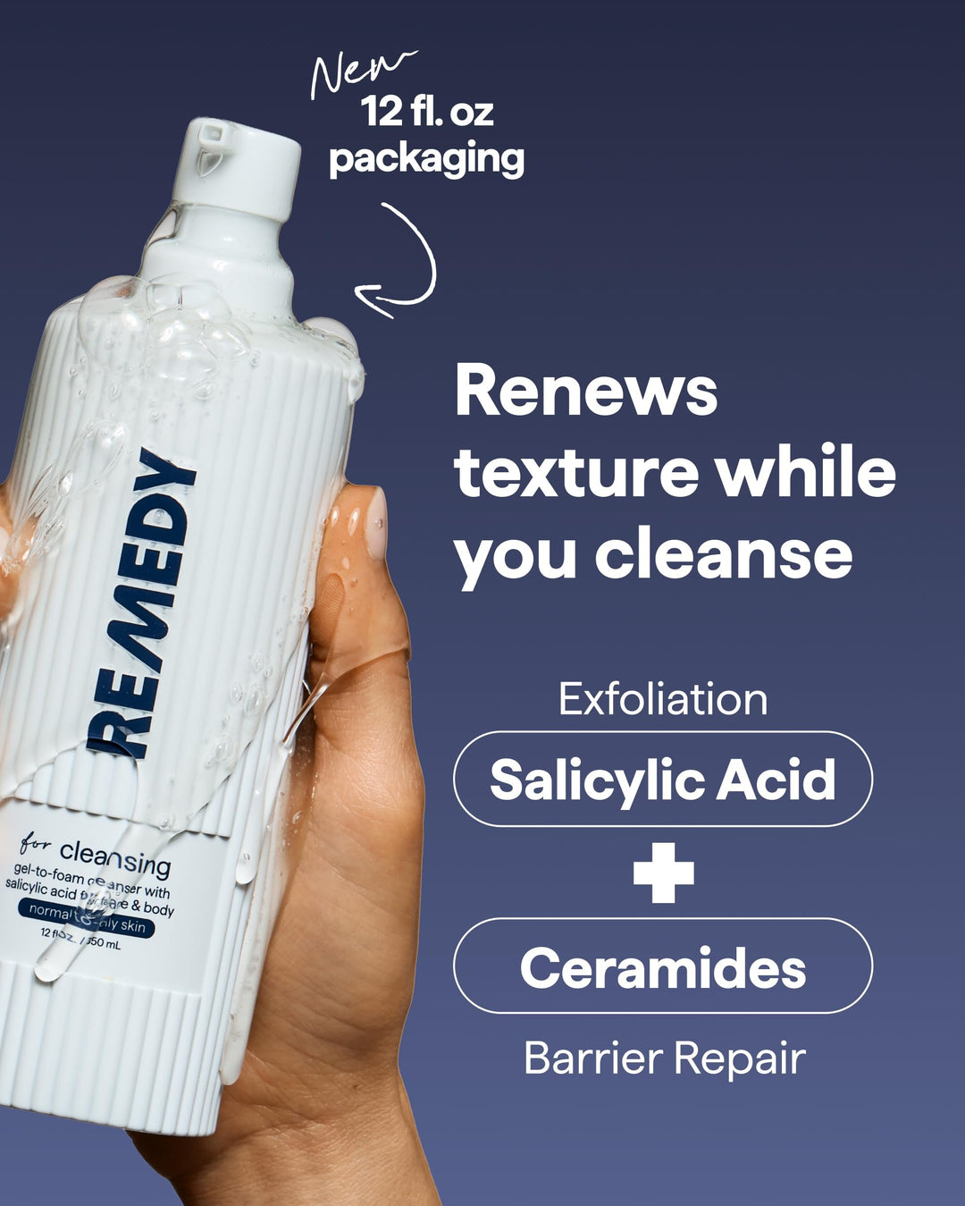 Gel-To-Foam Cleanser With Salicylic Acid - GLAM MODA
