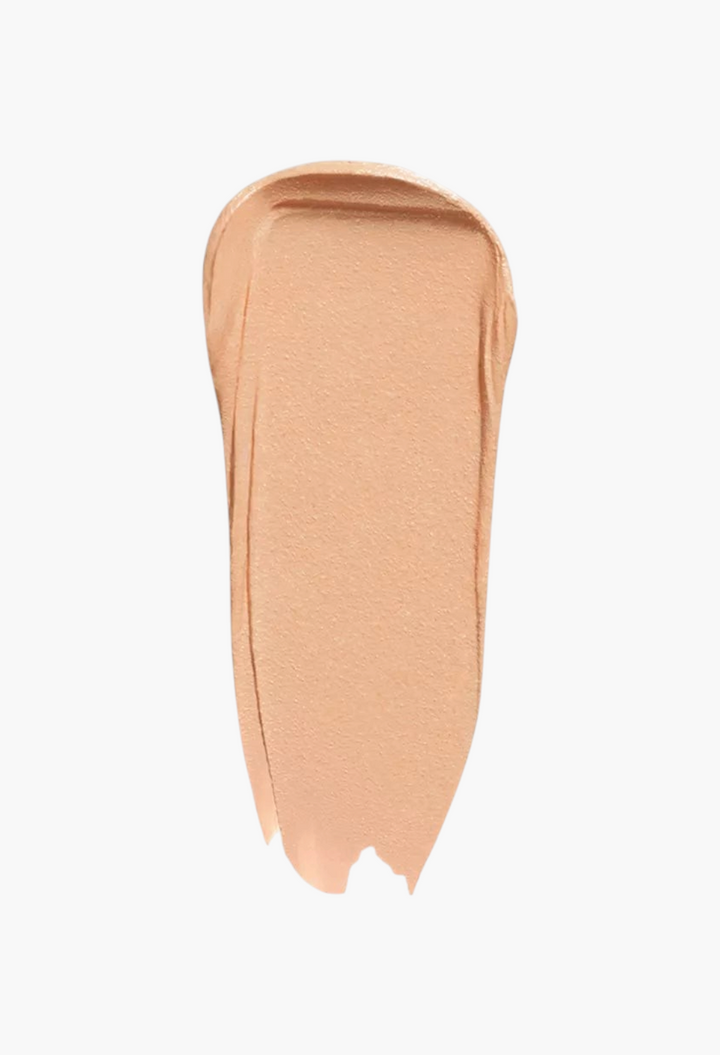 GLAM MODA Concealer SPF 27 swatch showing a smooth, creamy, light beige full-coverage formula texture.