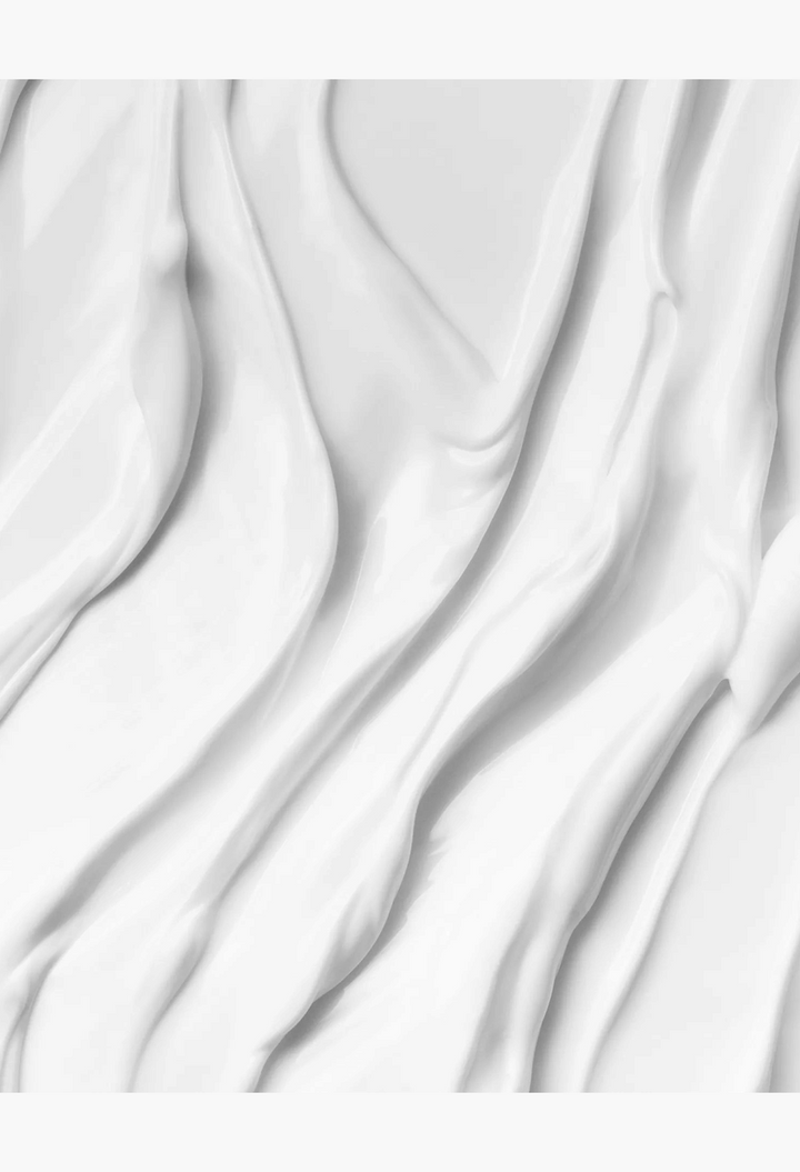 GLAM MODA Baccarat Rouge 540 rich body cream with a smooth, white, luxurious texture showing soft peaks and swirls.