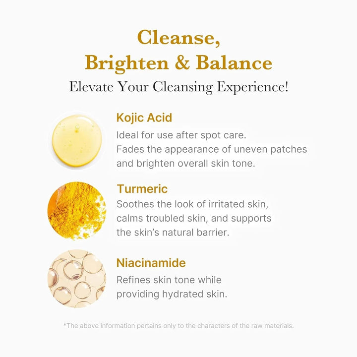 Kojic Acid Turmeric Toning Cleanser - GLAM MODA