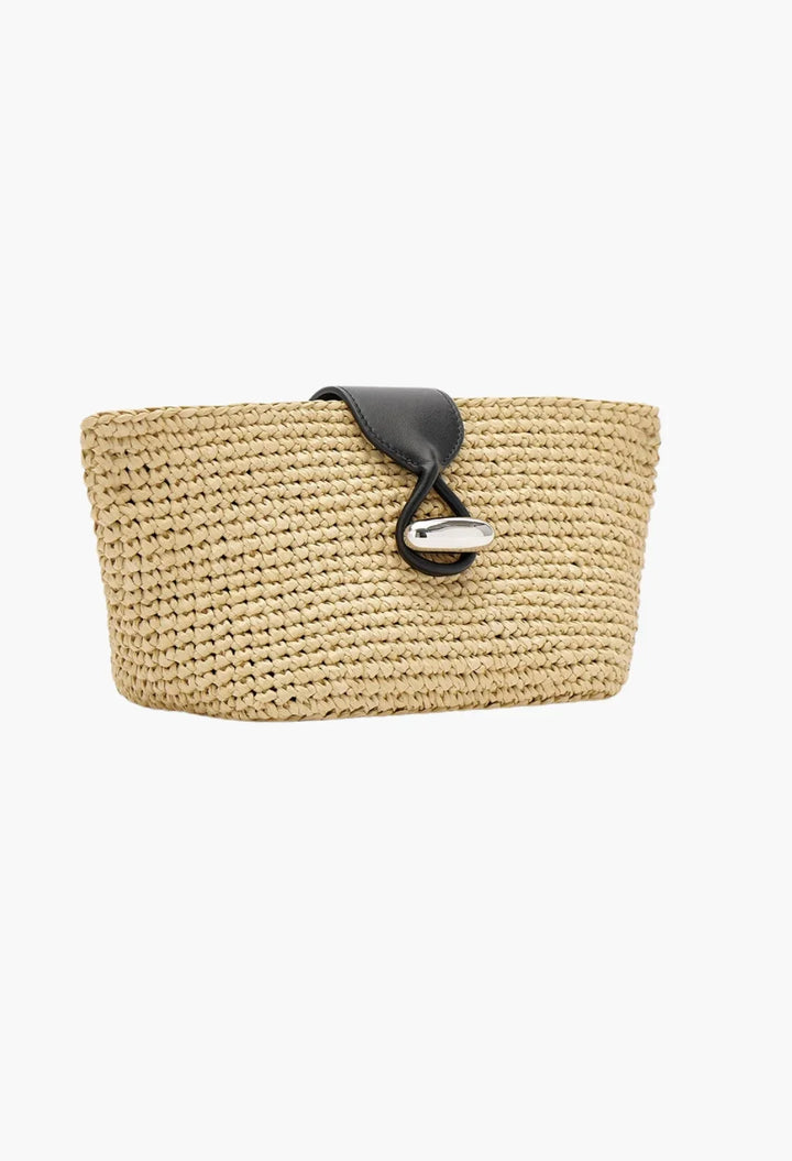 Anello Pouch in Raffia