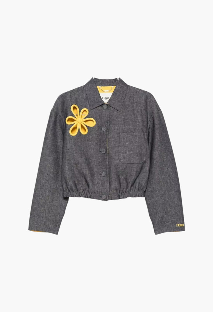 Embroidered Denim Jacket - GLAM MODA