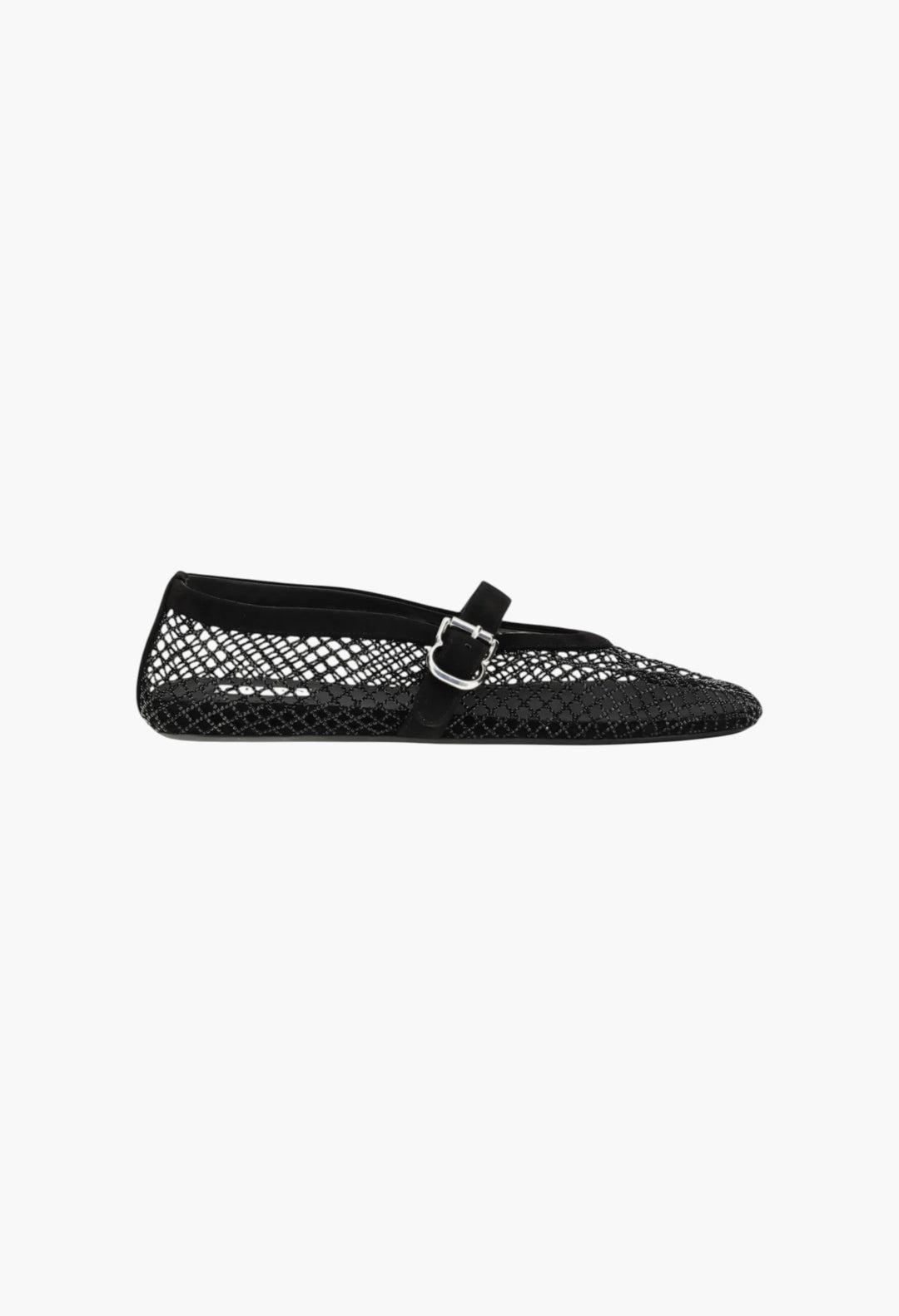 Rhinestone Mesh Ballerinas - GLAM MODA