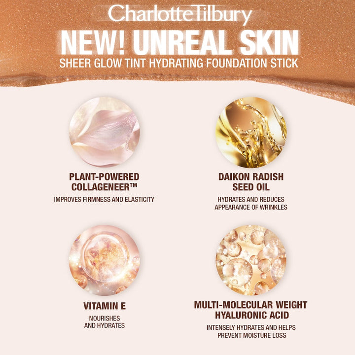 Unreal Skin Sheer Glow Tint Hydrating Foundation Stick - GLAM MODA