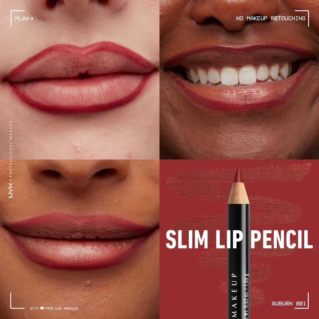Slim Lip Pencil - Natural-Looking Long-Wear Lip Liner - GLAM MODA