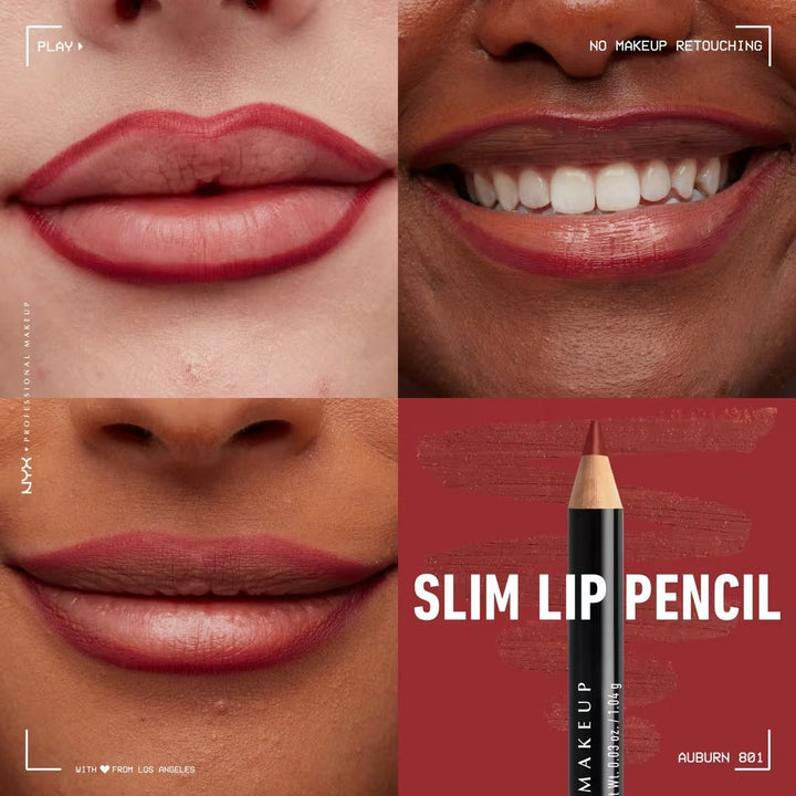 Slim Lip Pencil - Natural-Looking Long-Wear Lip Liner - GLAM MODA