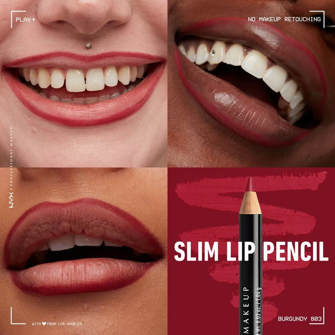Slim Lip Pencil - Natural-Looking Long-Wear Lip Liner - GLAM MODA