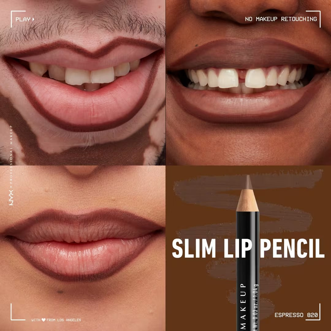 Slim Lip Pencil - Natural-Looking Long-Wear Lip Liner - GLAM MODA