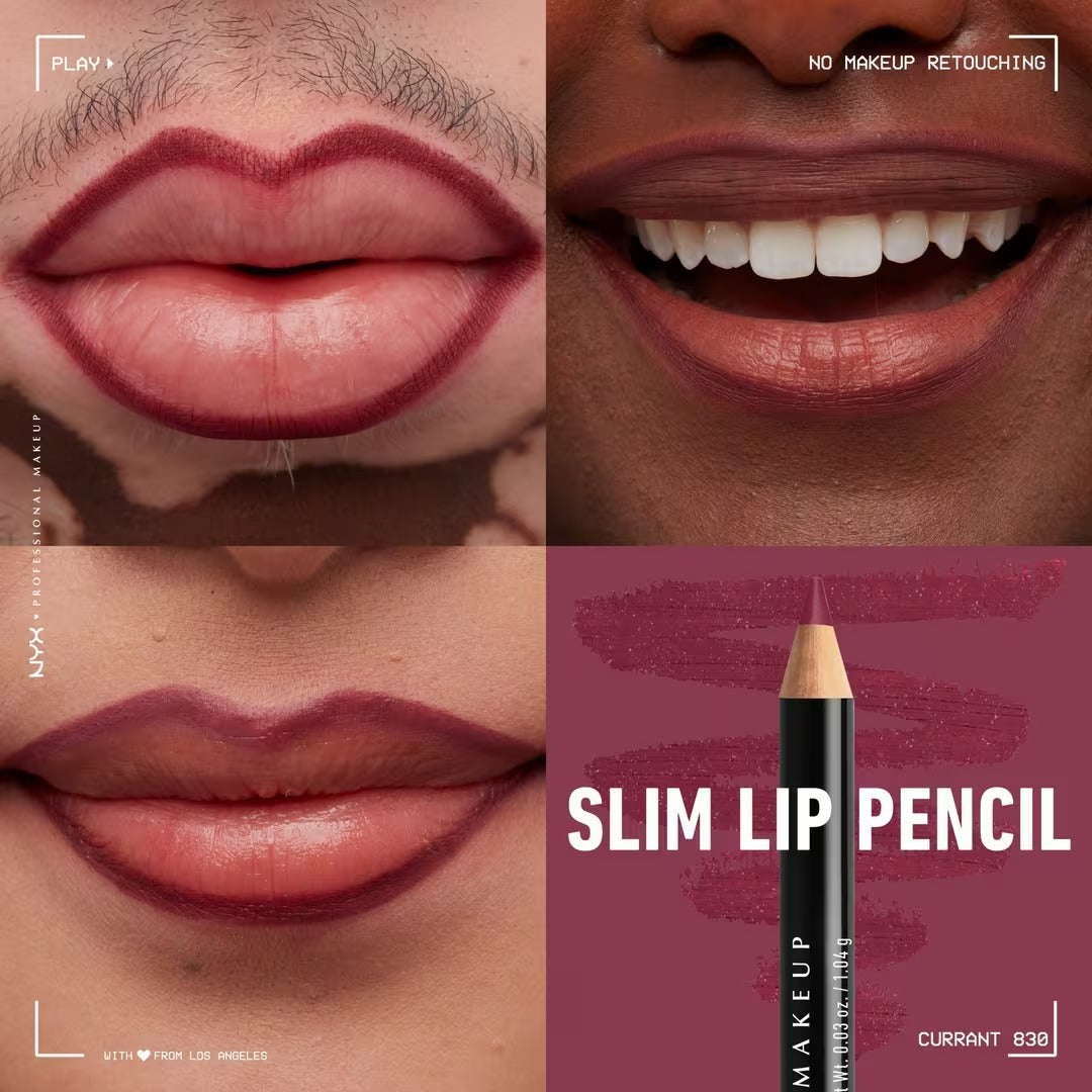Slim Lip Pencil - Natural-Looking Long-Wear Lip Liner - GLAM MODA