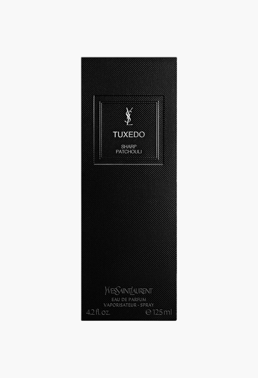 GLAM MODA Yves Saint Laurent Tuxedo Sharp Patchouli eau de parfum 125ml black textured fragrance box