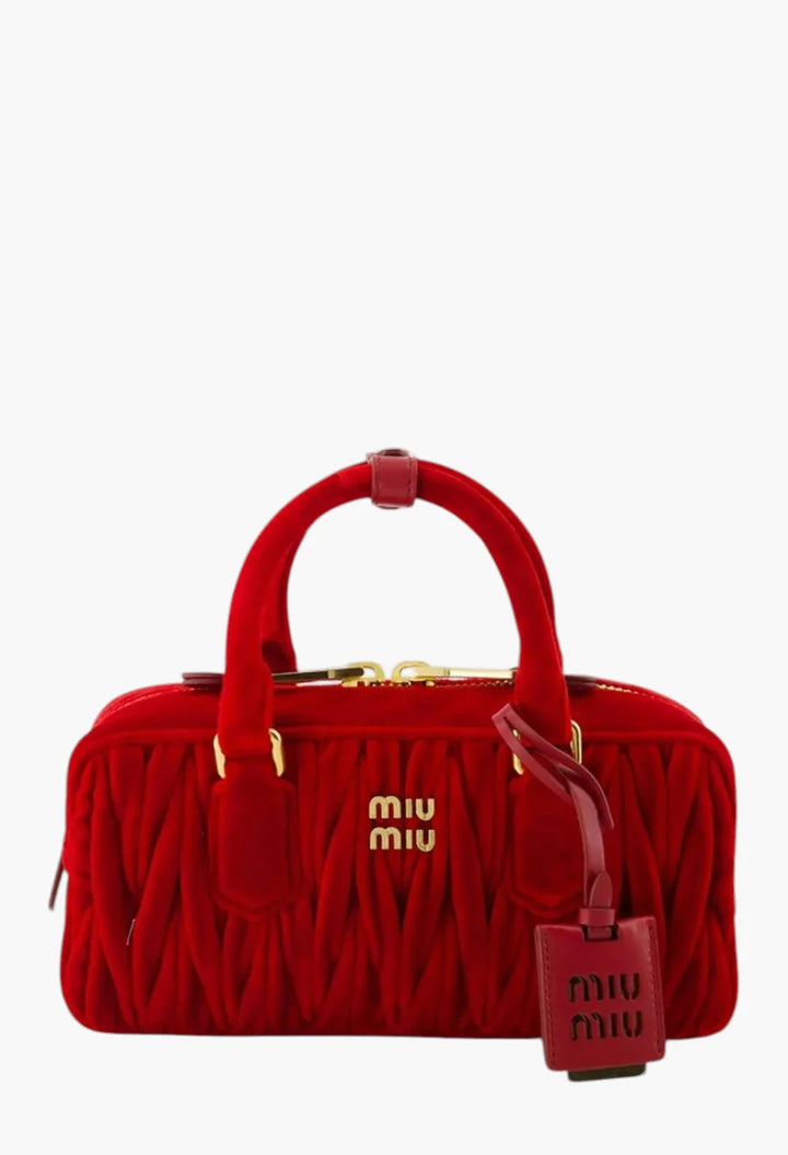 Arcadie Matelassé Velvet Bag