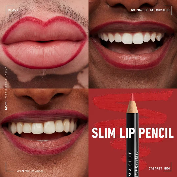 Slim Lip Pencil - Natural-Looking Long-Wear Lip Liner - GLAM MODA