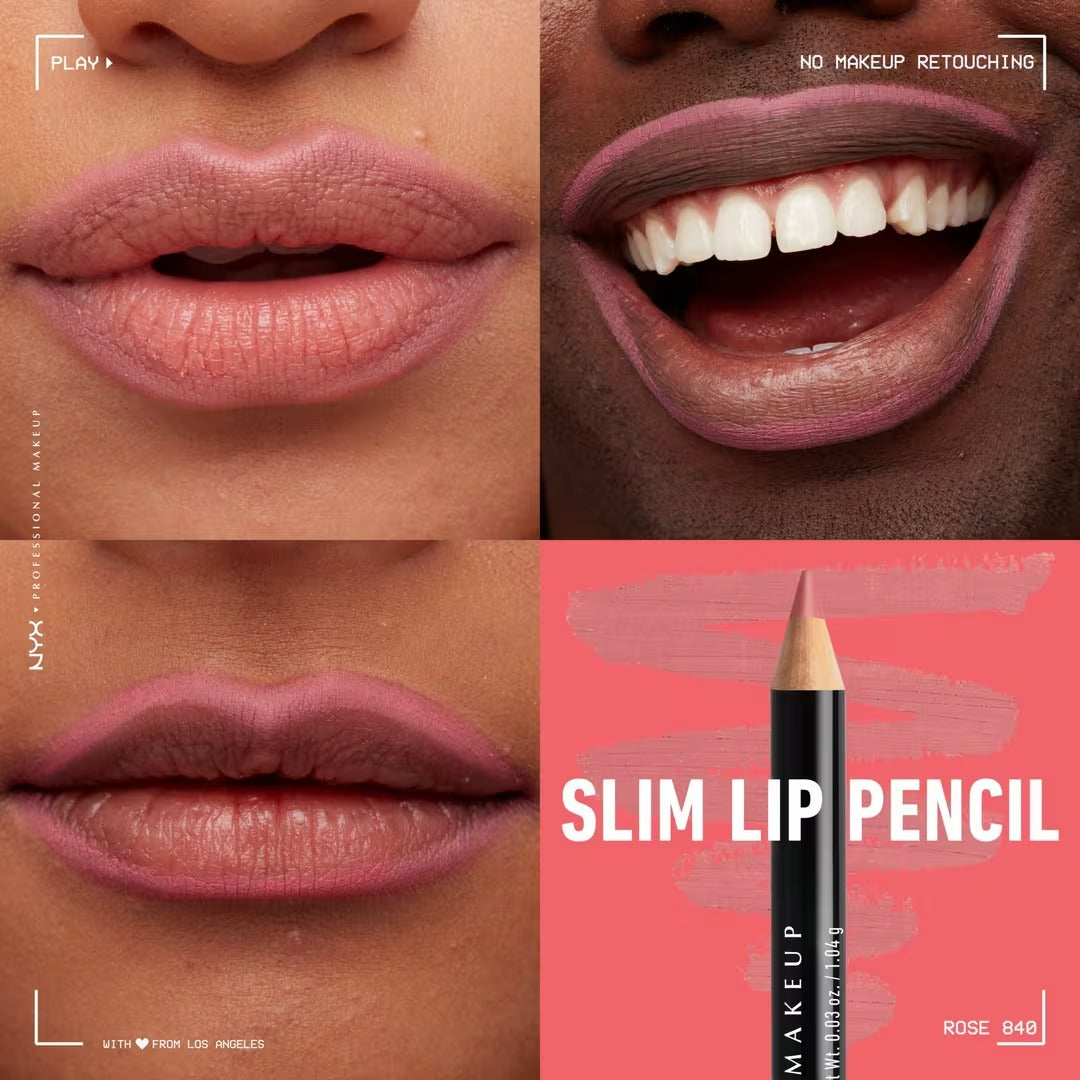 Slim Lip Pencil - Natural-Looking Long-Wear Lip Liner - GLAM MODA