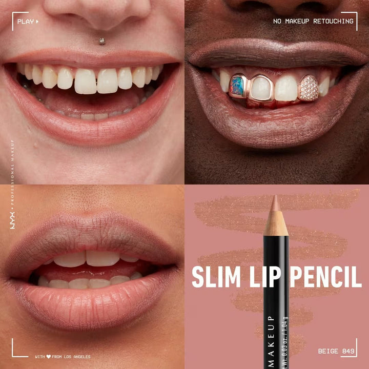 Slim Lip Pencil - Natural-Looking Long-Wear Lip Liner - GLAM MODA