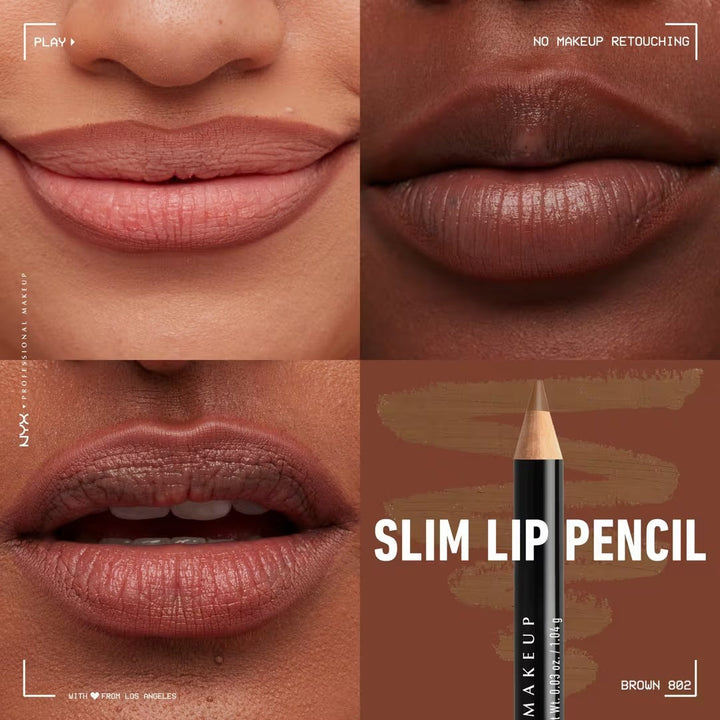 Slim Lip Pencil - Natural-Looking Long-Wear Lip Liner - GLAM MODA
