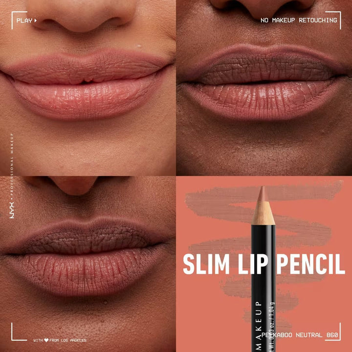 Slim Lip Pencil - Natural-Looking Long-Wear Lip Liner - GLAM MODA