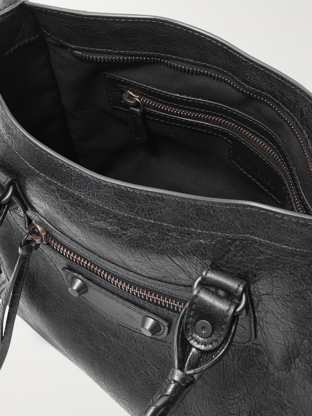 Le City Small Embellished Textured-Leather Tote - GLAM MODA
