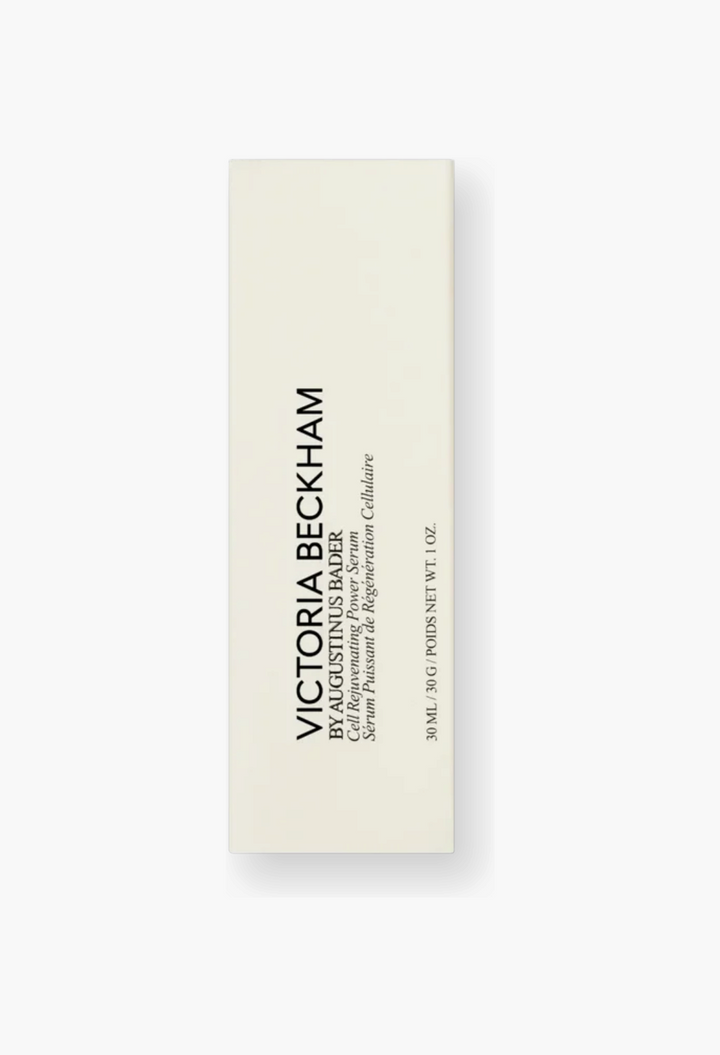 GLAM MODA Victoria Beckham by Augustinus Bader Cell Rejuvenating Power Serum box packaging