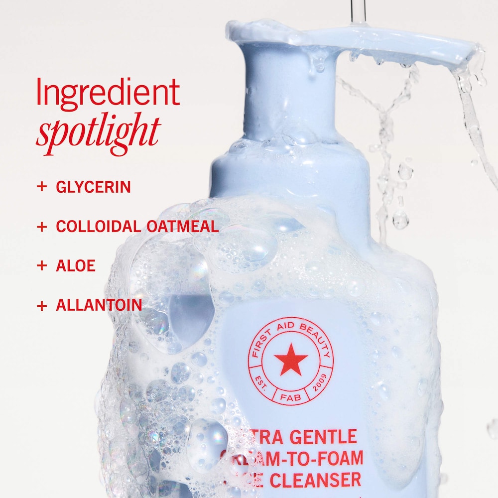 Ultra Repair Cream-to-Foam Face Cleanser with Colloidal Oatmeal + Glycerin - GLAM MODA