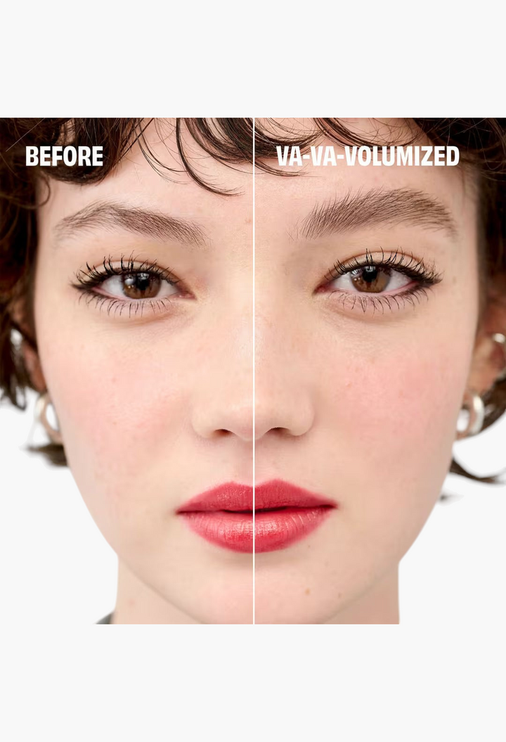 GLAM MODA before and after comparison of eyebrows using Gimme Brow+ tinted volumizing gel for fuller defined brows