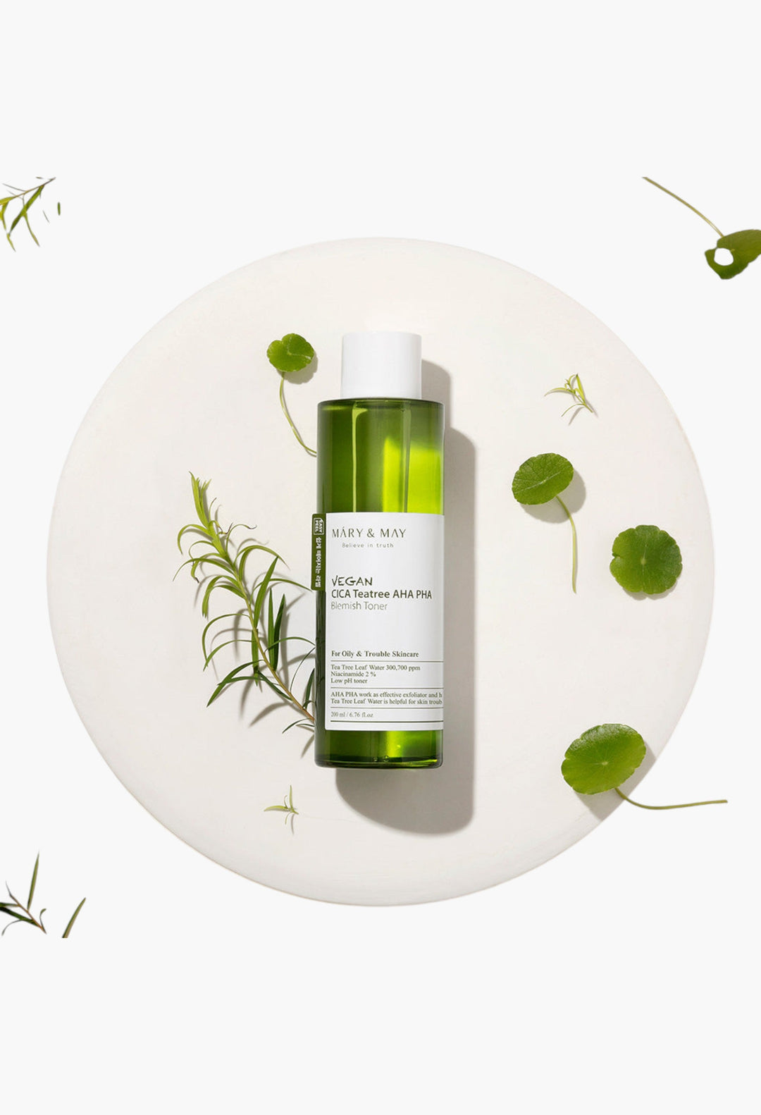Vegan CICA Tea Tree AHA PHA Blemish Toner
