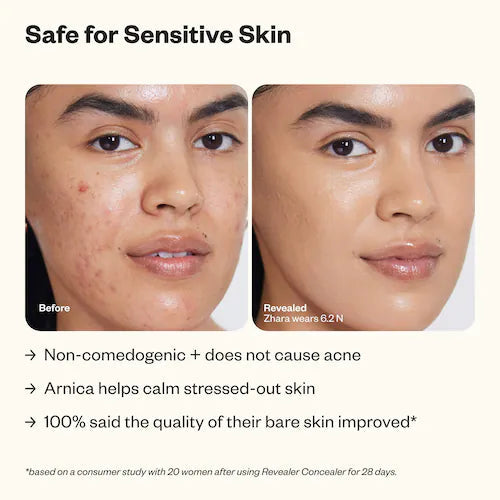 Mini Revealer Super Creamy + Brightening Concealer with Caffeine and Hyaluronic Acid - GLAM MODA