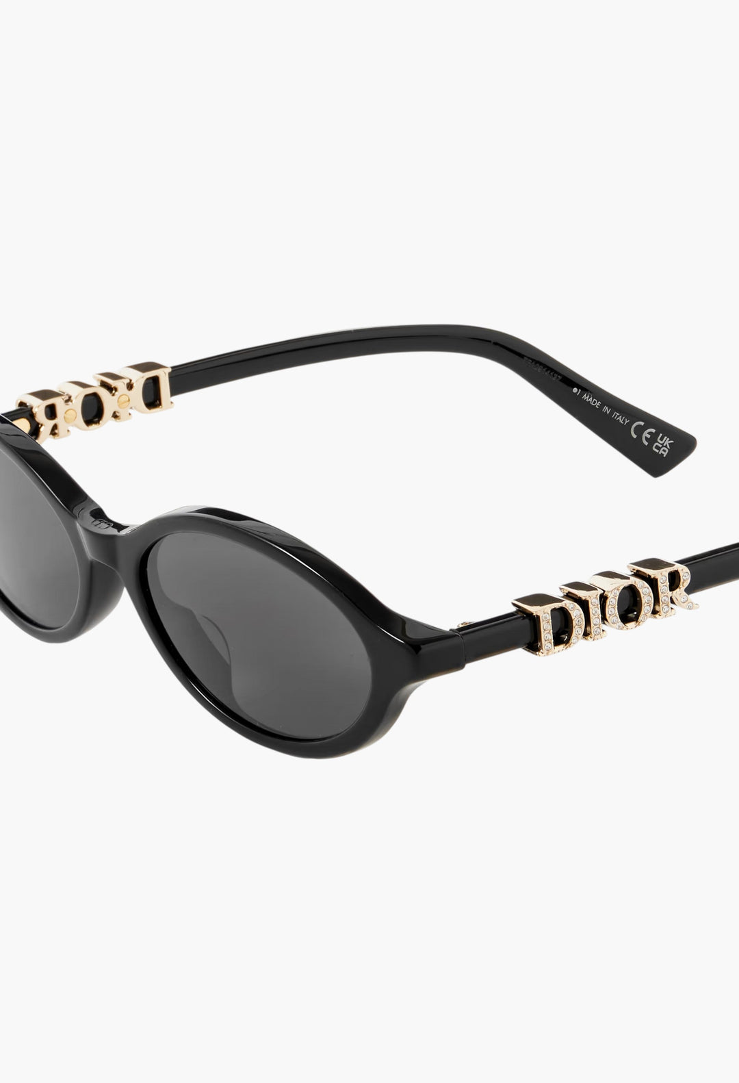 Diortreasure R1I Embellished Oval-Frame Acetate Sunglasses - GLAM MODA