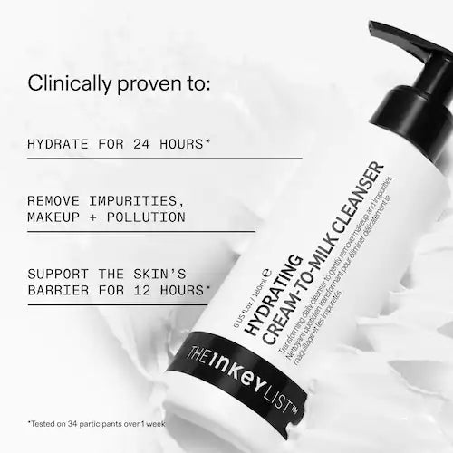 Hydrating Cream-To-Milk Cleanser with Hyaluronic Acid - GLAM MODA