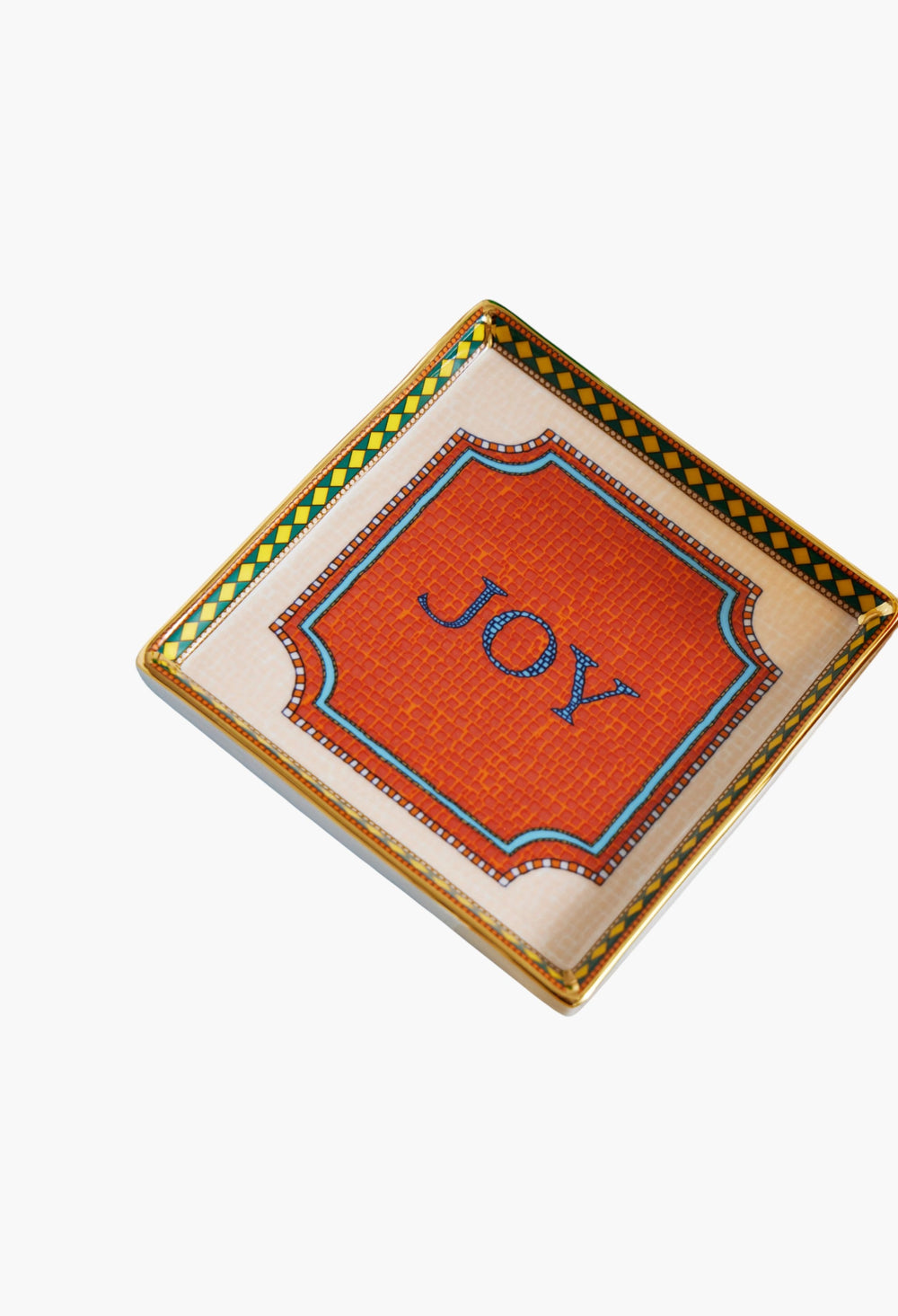 Mini Gold-Plated Porcelain Tray - GLAM MODA