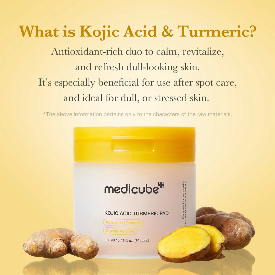 Kojic Acid Tumeric Toner Pad - GLAM MODA
