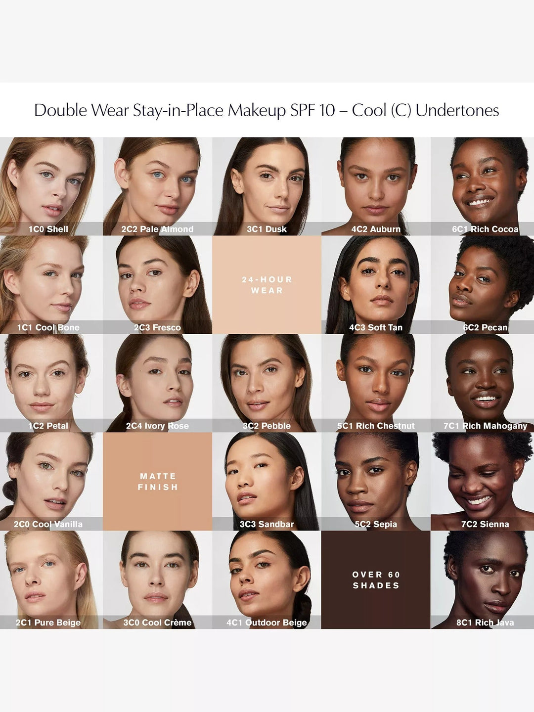 Double Wear Stay-In-Place Foundation SPF10 30ml - GLAM MODA
