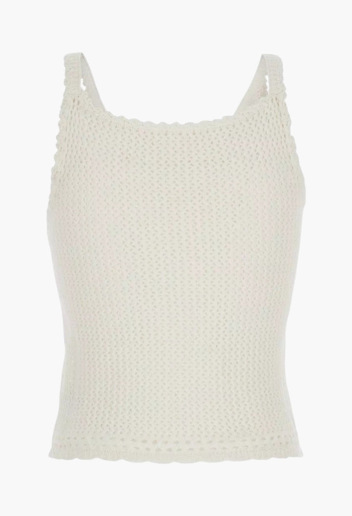 Linen And Cotton Blend Top - GLAM MODA
