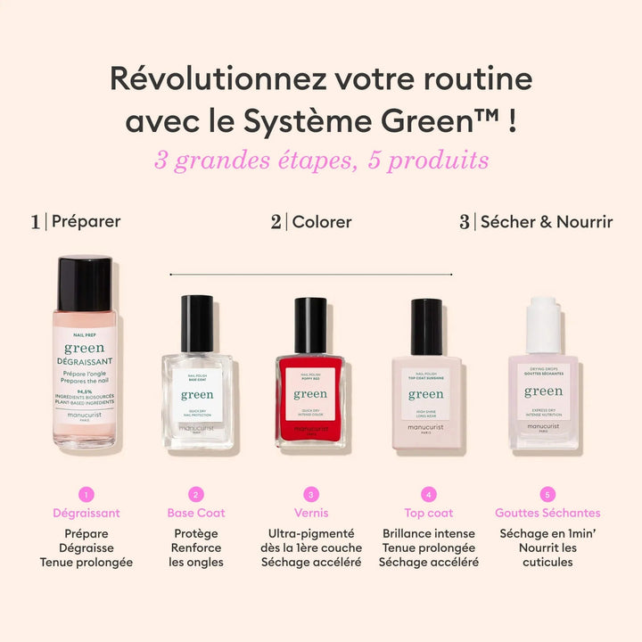 Base Coat  - Vernis À Ongles Green™ - GLAM MODA