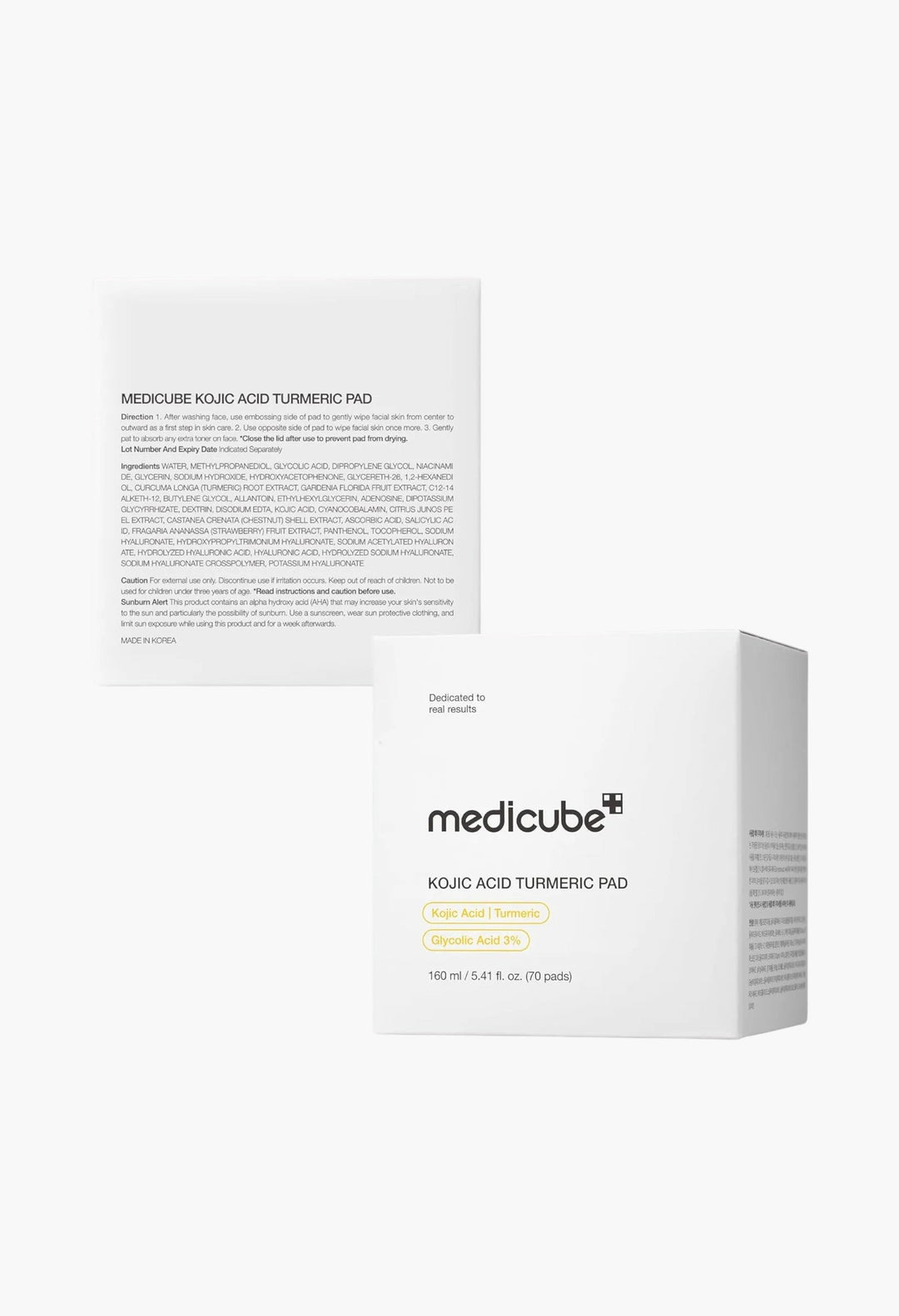 Kojic Acid Tumeric Toner Pad - GLAM MODA