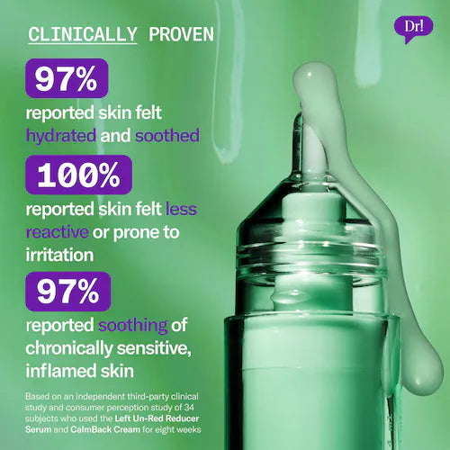 Left Un-Red Reducer Face Serum for Redness and Blemish Prone Skin - GLAM MODA