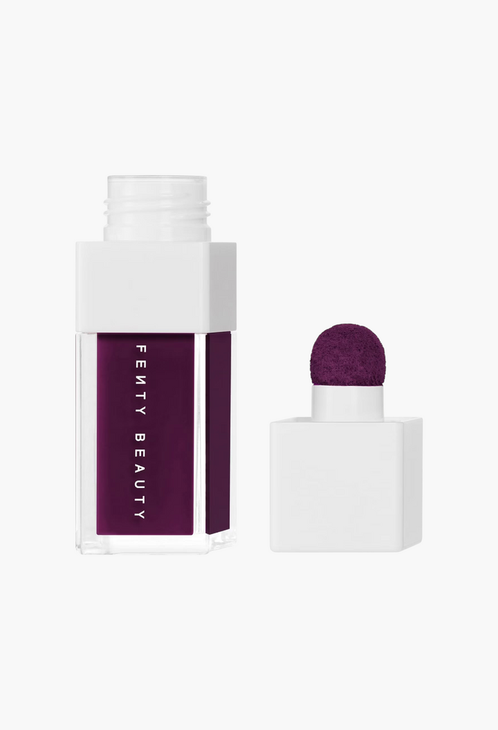GLAM MODA Shake 'N Play buildable liquid blush in a deep berry shade with a unique squish-tip sponge applicator.