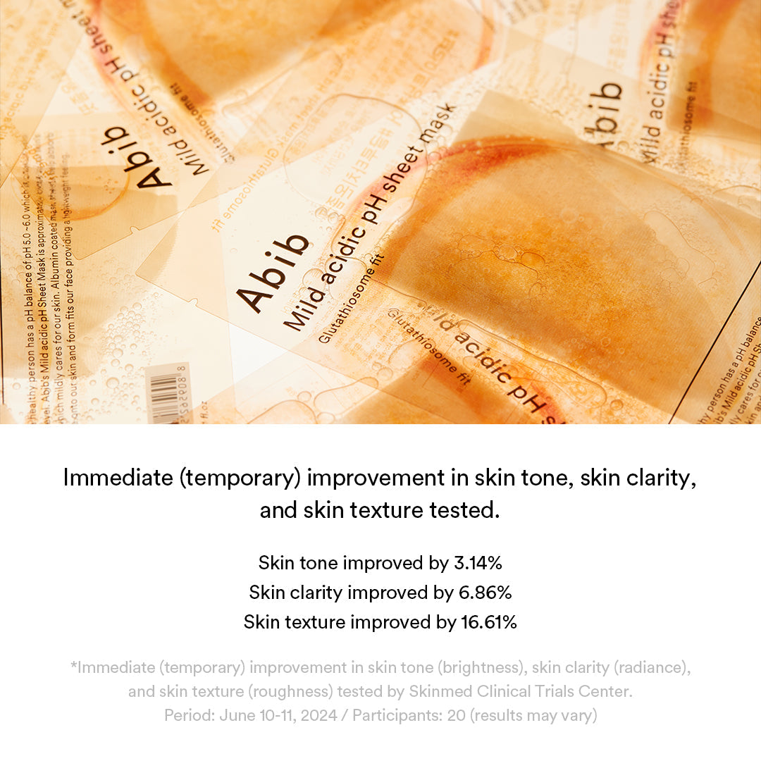 Mild Acidic Ph Sheet Mask Glutathiosome Fit (10 Sheets)