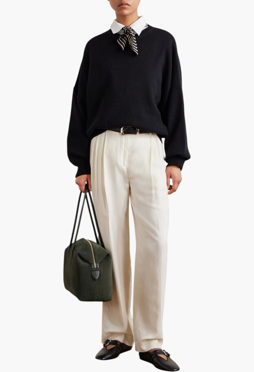 The Stockholm Leather-Trimmed Canvas Tote Bag - GLAM MODA
