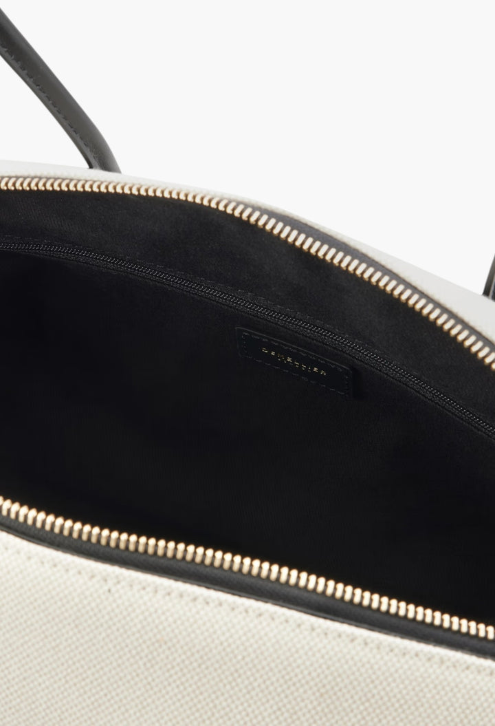 The Stockholm Leather-Trimmed Canvas Tote Bag - GLAM MODA