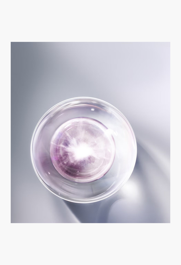 GLAM MODA Platinum Rare Haute-Rejuvenation Cream in a luxurious spherical jar with a glowing purple center.
