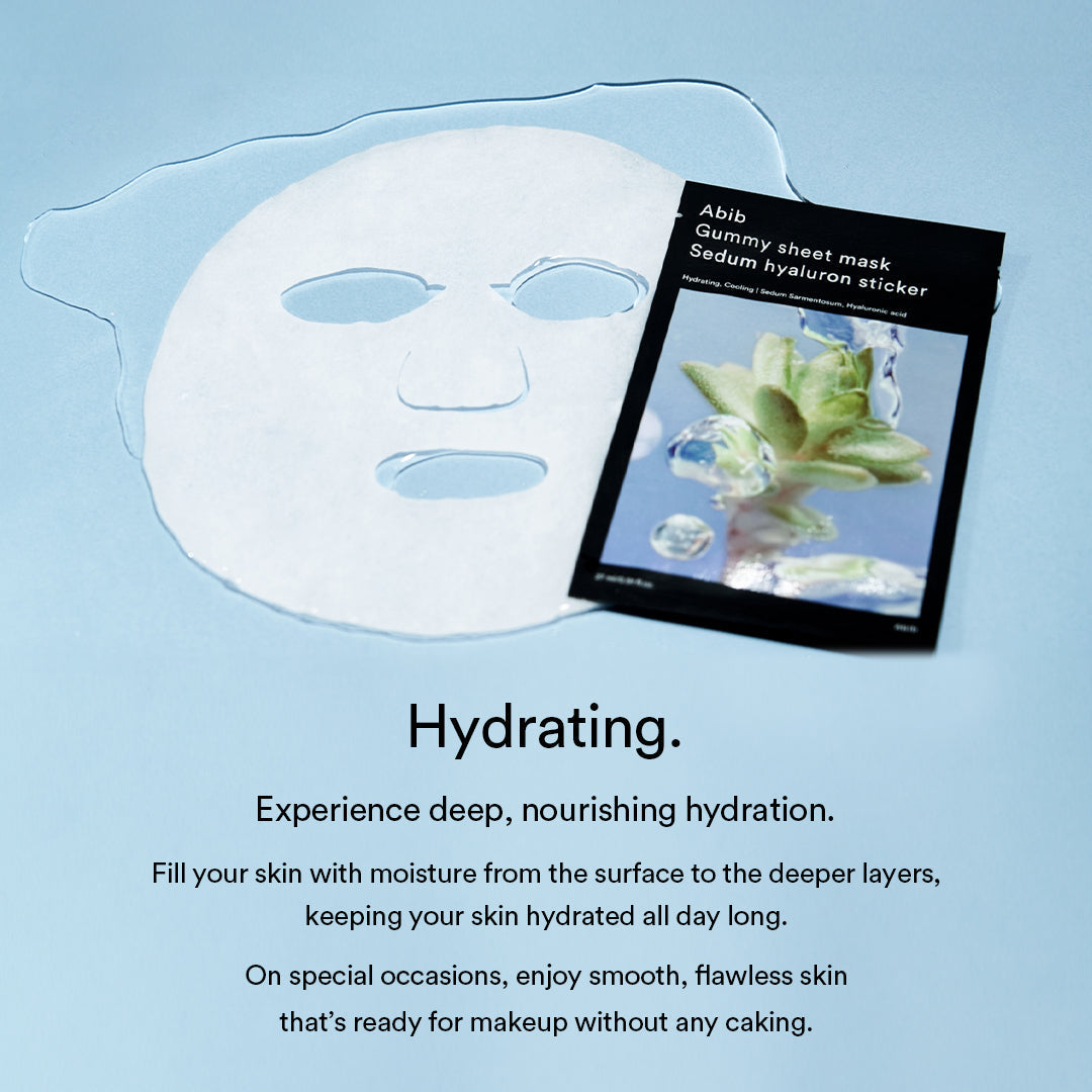 Gummy Sheet Mask Sedum Hyaluron Sticker(10 Sheets)