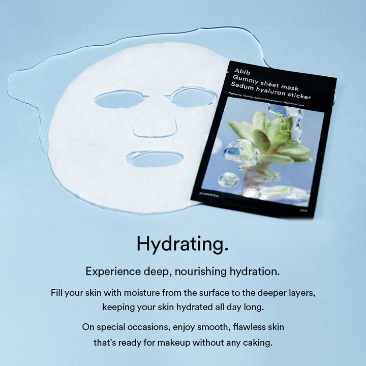 Gummy Sheet Mask Sedum Hyaluron Sticker(10 Sheets)
